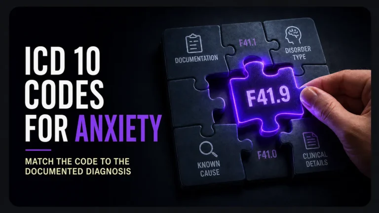 ICD 10 codes for anxiety