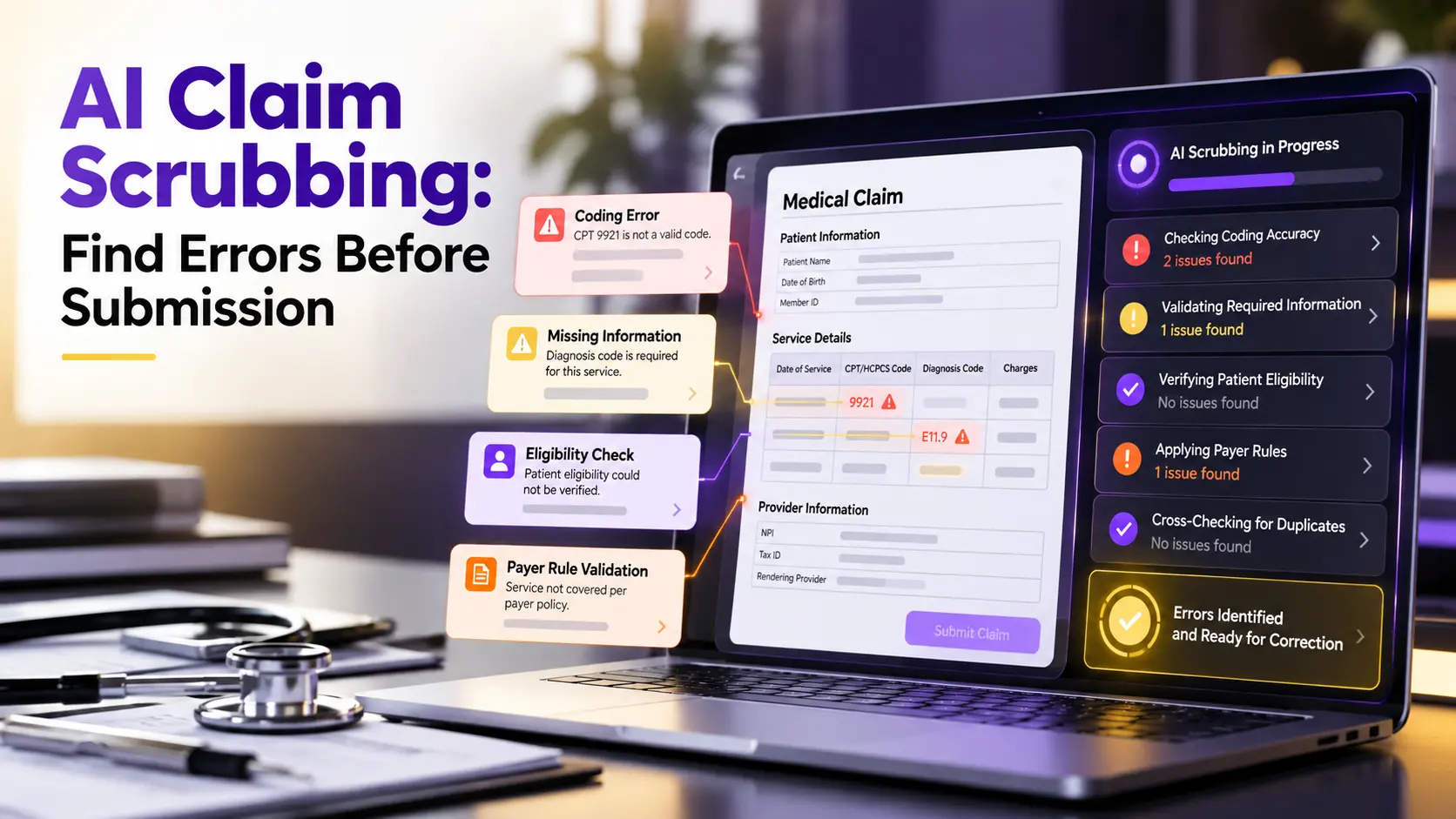 AI Claim Scrubbing Dashboard