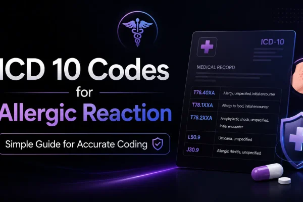 ICD 10 codes for allergic reaction