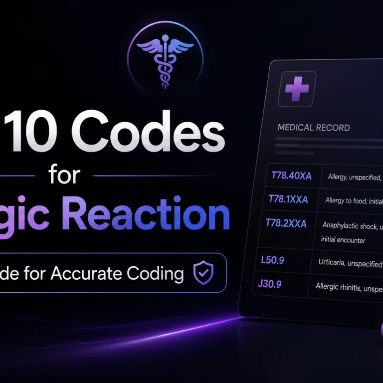 ICD 10 codes for allergic reaction